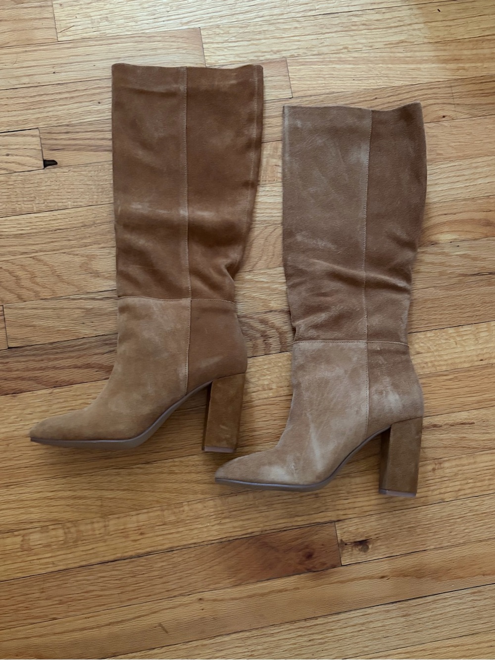 Chinese Laundry Tall Suede Knee Boots in Tan Brown